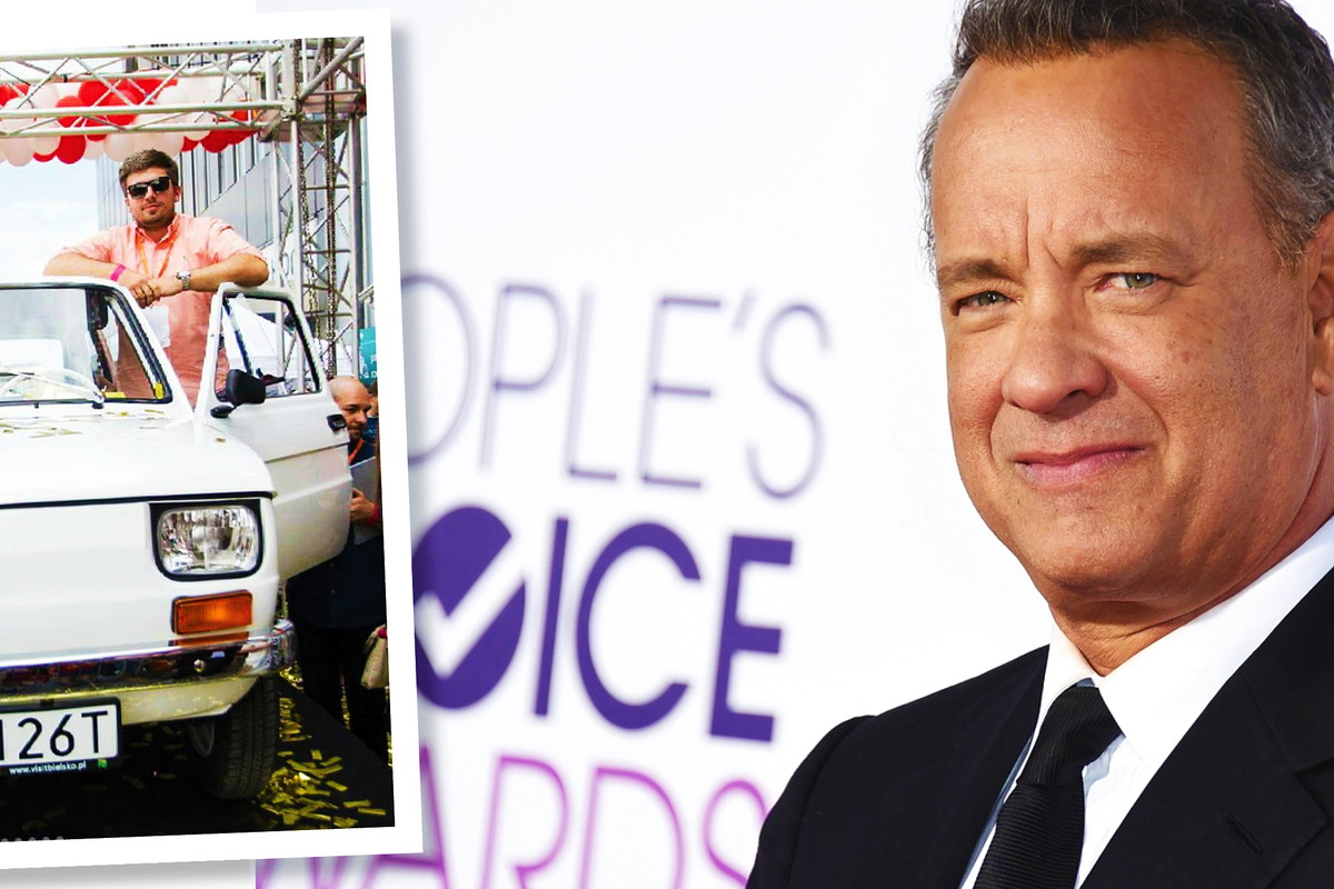 Tom Hanks, maluch, fiat 126p
