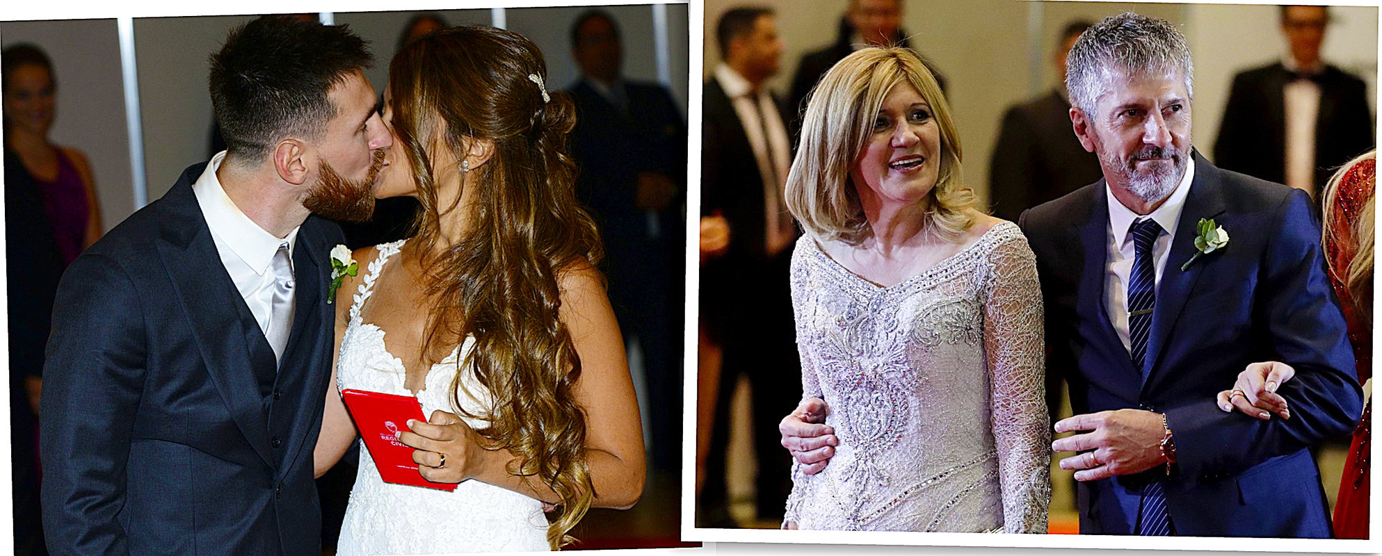 Leo Messi, Antonella Roccuzzo, Celia María Cuccittini, Jorge Horácio Messi