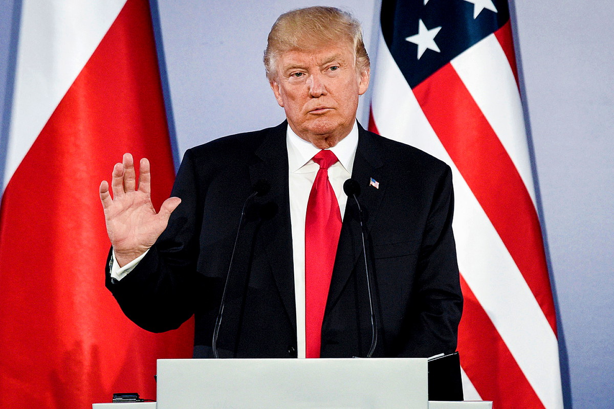 Donald Trump w Polsce, przemówienie