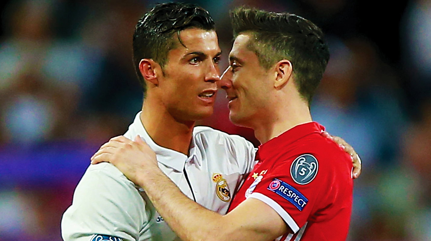 Robert Lewandowski, Cristiano Ronaldo, main topic