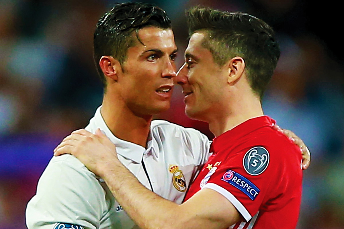 Robert Lewandowski, Cristiano Ronaldo, main topic