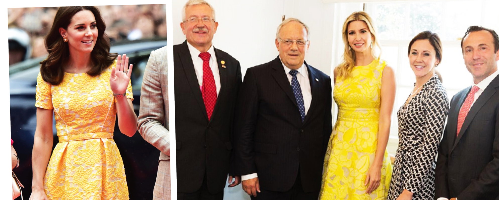 Kate Middleton, Ivanka Trump, podobne sukienki