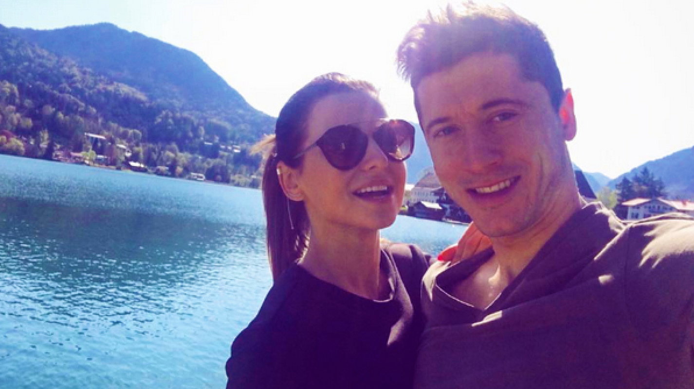 Anna Lewandowska i Robert Lewandowski na wakacjach