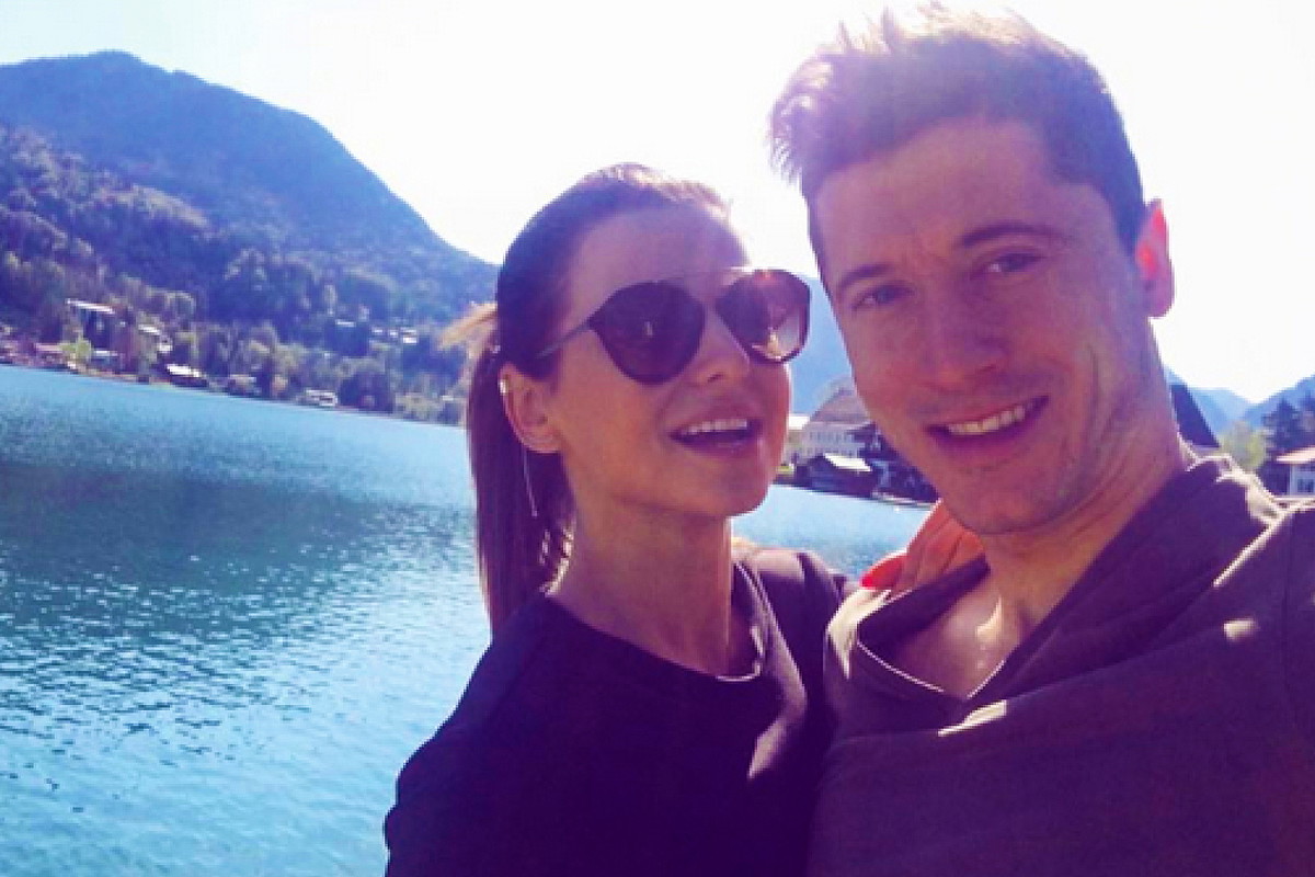 Anna Lewandowska i Robert Lewandowski na wakacjach