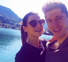 Anna Lewandowska i Robert Lewandowski na wakacjach