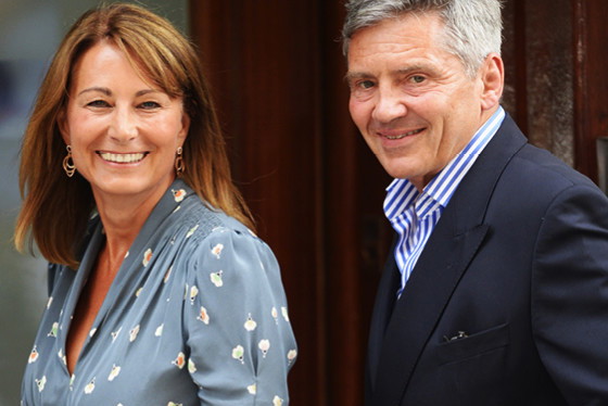 Carole Middleton, Michael Middleton, Londyn, Anglia, 23.07.2013 rok