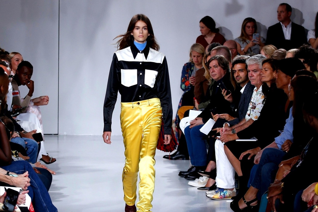 Kaia Gerber, pokaz Calvin Klein, NY Fashion Week 2017