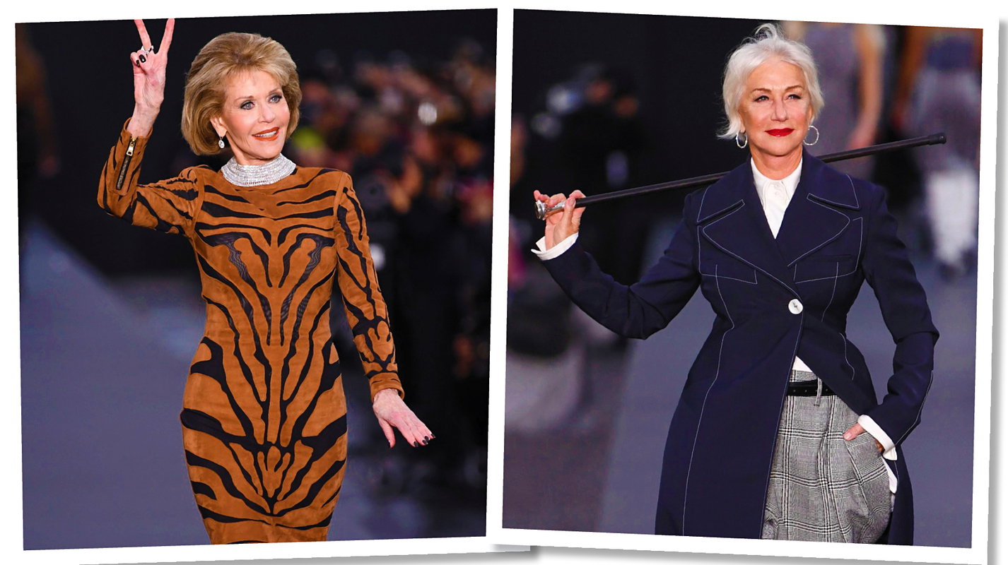 Jane Fonda, Helen Mirren, paryski fashion week, impreza L'Oreal Paris