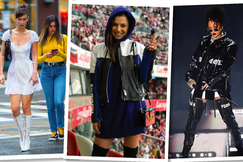 Bella Hadid, Rihanna, Anna Lewandowska w ubraniach i butach marki Misbhv
