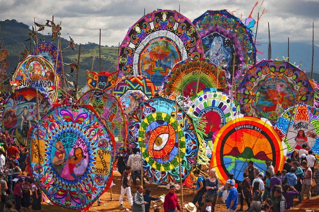 Giant Kite Festival in Sumpango, Guatemala