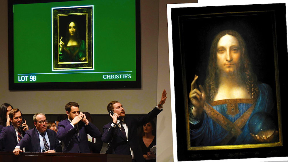 braz Leonardo da Vinci sprzedano za 450 milionów dolarów