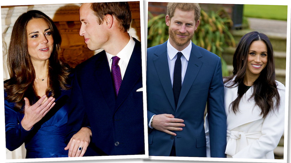 Meghan Markle, księżna Kate zaręczynowe stylizacje