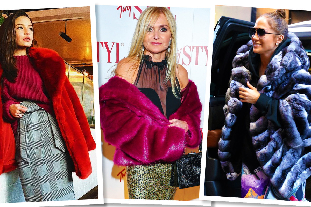 Julia Wieniawa, Monika Olejnik, Jennifer Lopez, trendy, kolorowe futra