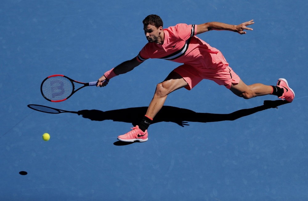 Tenisiści w różowych strojach na Australian Open