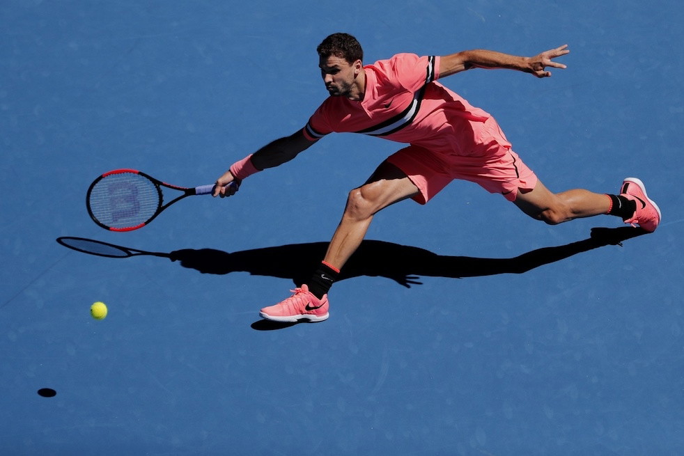 Tenisiści w różowych strojach na Australian Open