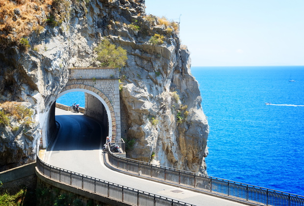 road of Amalfi coast, Italy