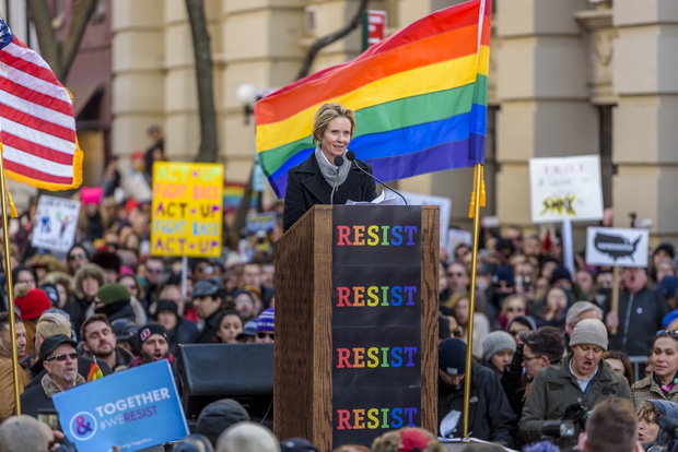 Protesty przeciwko polityce Donalda Trumpa w Nowym Joku