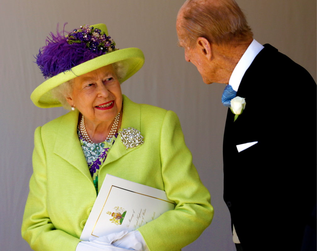 Królowa Elżbieta II i książę Filip na ślubie Meghan Markle i księcia Harry'ego