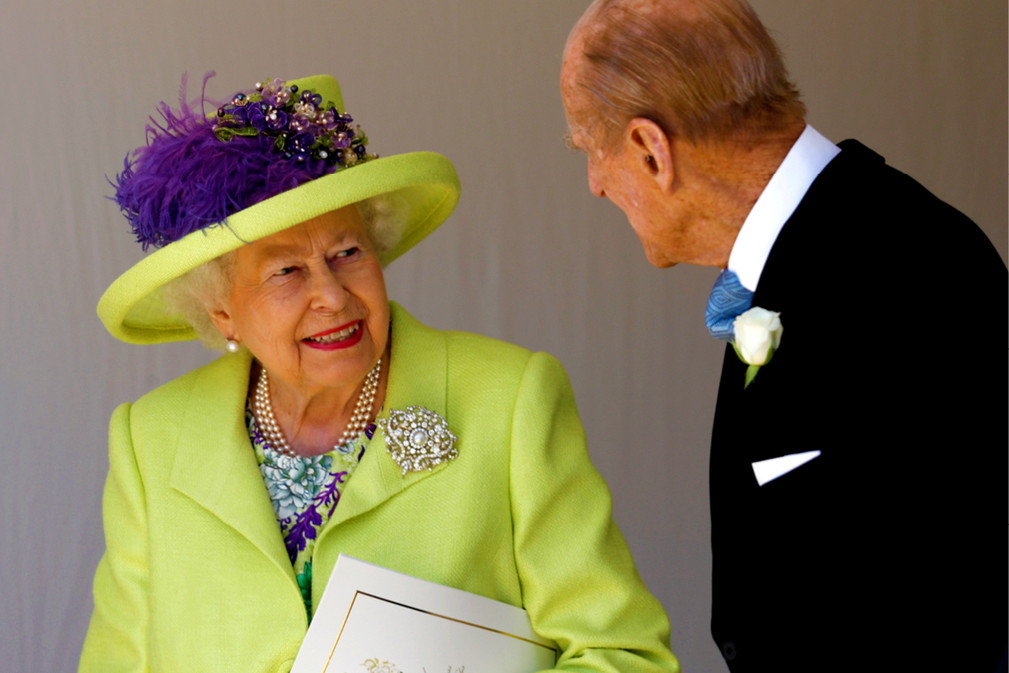Królowa Elżbieta II i książę Filip na ślubie Meghan Markle i księcia Harry'ego