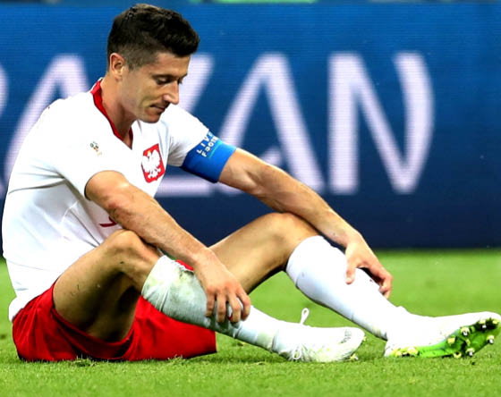 Robert Lewandowski, mecz Polska - Kolumbia