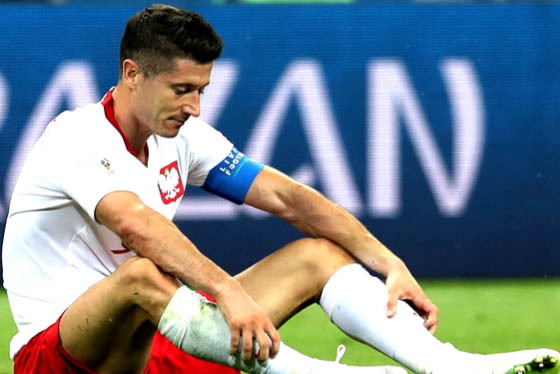 Robert Lewandowski, mecz Polska - Kolumbia