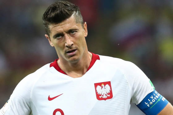Robert Lewandowski, mecz Polska - Kolumbia