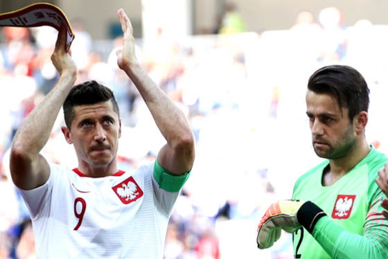Robert Lewandowski, mecz Polska-Japonia, Mundial 2018