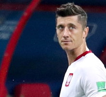 Robert Lewandowski, mecz Polska - Kolumbia
