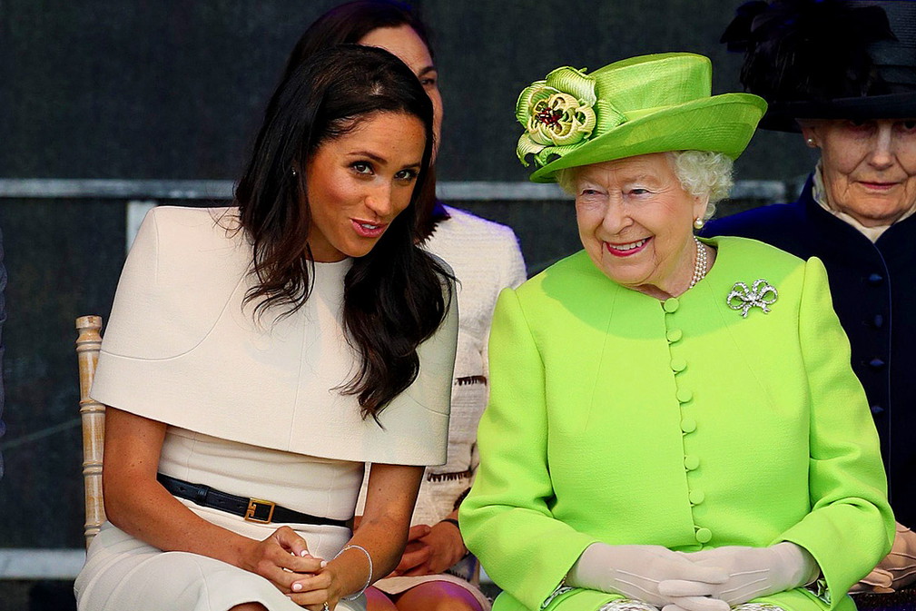 Księżna Meghan Markle i królowa Elżbieta II