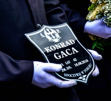 Konrad Gaca, pogrzeb