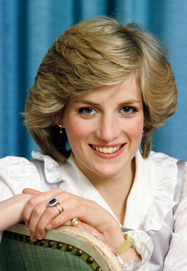 Diana, Princess of Wales at home in Kensington Palace