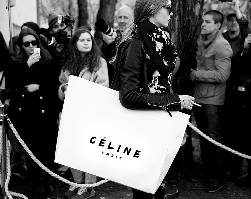 nowe logi Celine i pierwsze projekty Hedi Slimane
