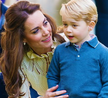 Księżna Kate i książę George