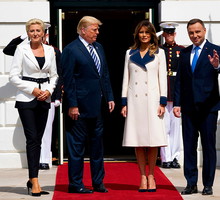 Agata Duda, Melania Trump, Andrzej Duda, Donald Trump