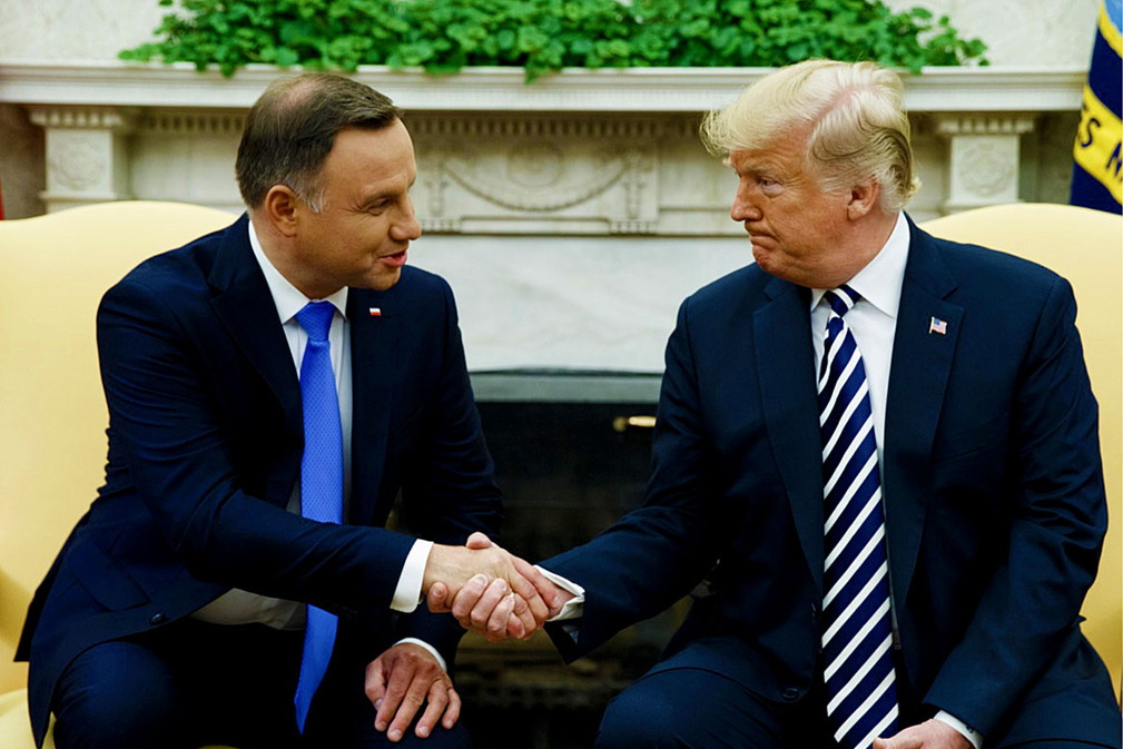 Andrzej Duda, Donald Trump, jamnik