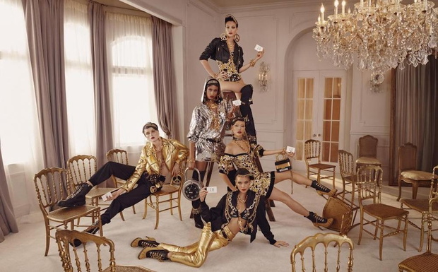 H&M X Moschino collection campaign, photographed by Steven Meisel.
