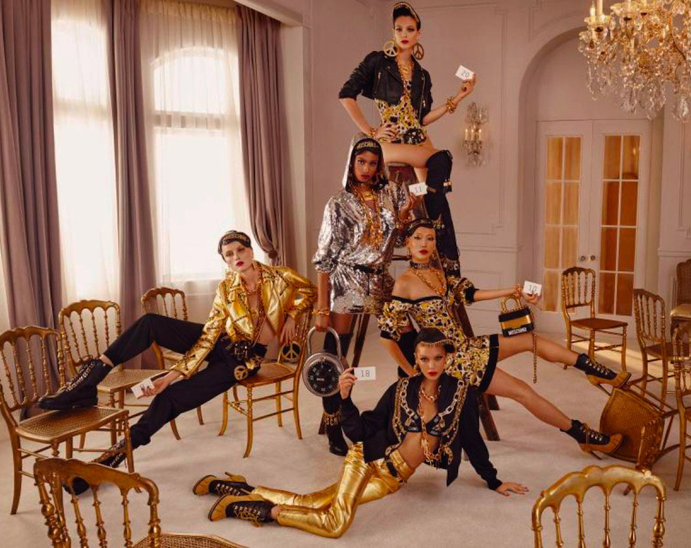 Kampania reklama kolekcji H&M x Moschino autor Steven Meisel