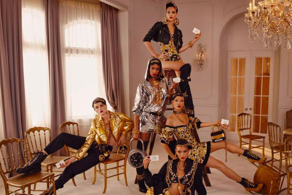 Kampania reklama kolekcji H&M x Moschino autor Steven Meisel