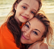 Martyna Wojciechowska z córką, jamnik