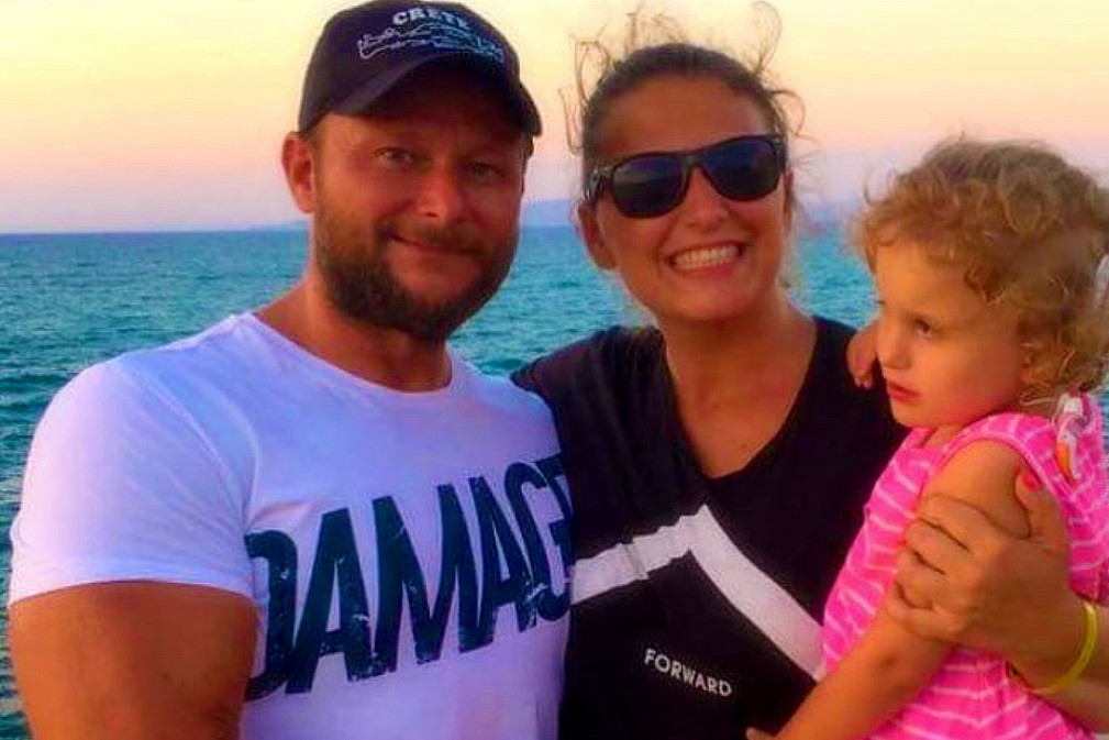 Konrad Gaca: żona Patrycja i córeczka Emilka