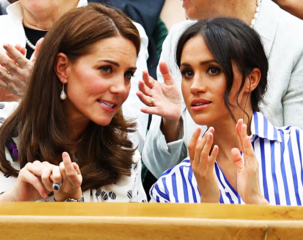 Kate i Meghan na Wimbledonie. Kate i Meghan w ciąży