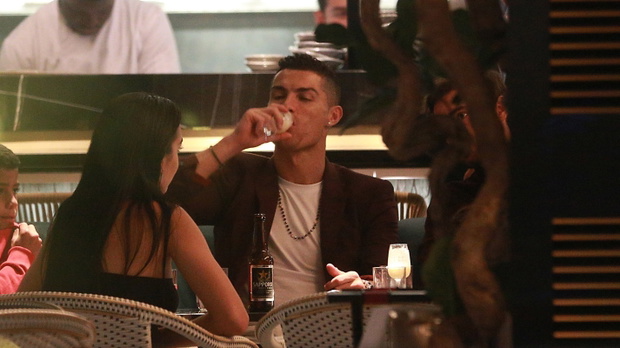 Cristiano Ronaldo &amp; Georgina Rodriguez At Zela / CRYSTAL PIX / BACKGRID , kod: Cristiano Ronaldo, Georgina Rodriguez, Cristiano Ronaldo Jr.