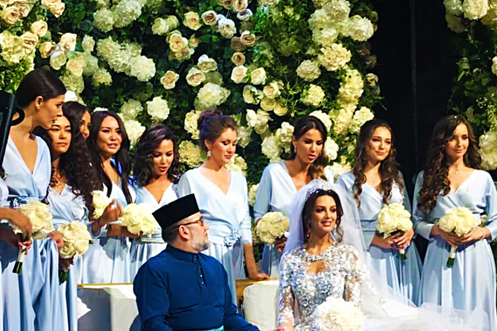 Ślub Miss Moskwy i Króla Malezji