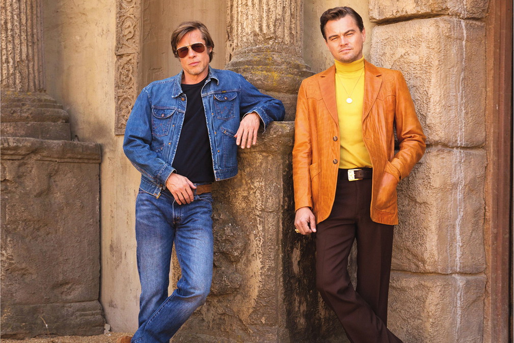 Brad Pitt i Leonardo DiCaprio na planie filmu Once Upon a Time in Hollywood Quentina Tarantino