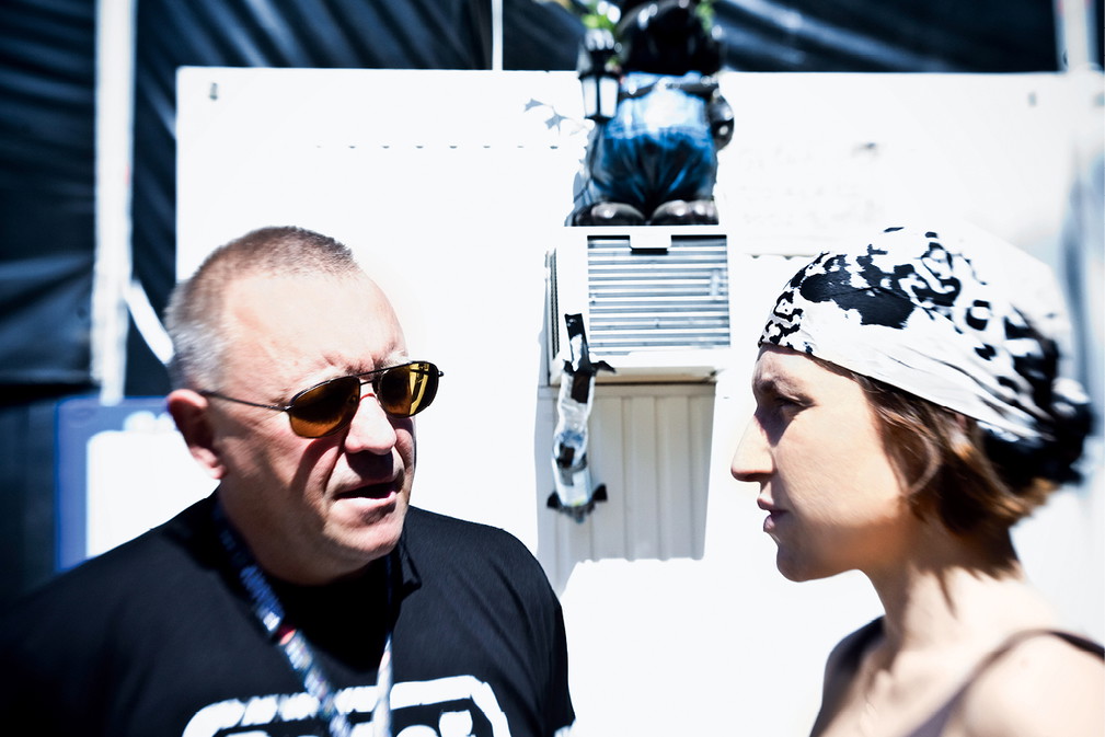 Jurek Owsiak z córką Olą, VIVA! sierpień 2009, ZAKAZ PONOWNEGO UŻYWANIA