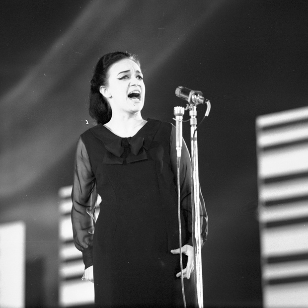 Ewa Demarczyk podczas wystêpu w Operze Lenej