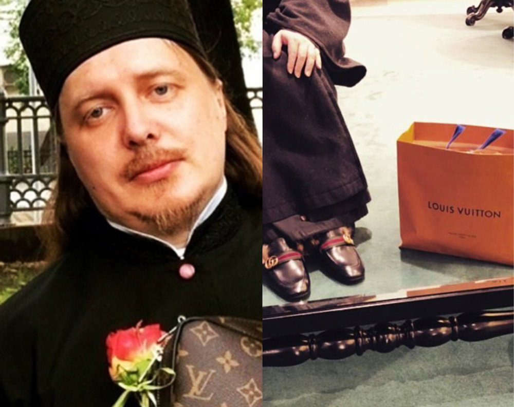 Rosyjski duchowny kocha luksusowe dodatki od Louis Vuitton i Gucci