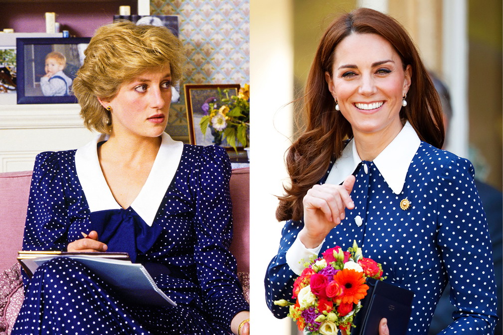 Księżna Diana i księżna Kate