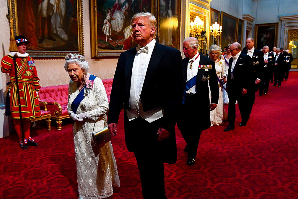 Donald Trump, królowa Elżbieta II