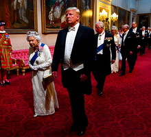 Donald Trump, królowa Elżbieta II